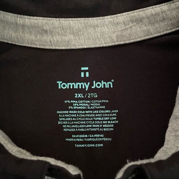 Tommy John Second Skin Long Sleeve Comfort Polo - Picture 2 of 5